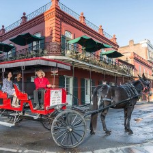Carriage ride in the French Quarter of New Orleans, Louisiana