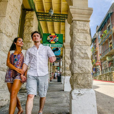 Strolling in downtown Eureka Springs, Arkansas
