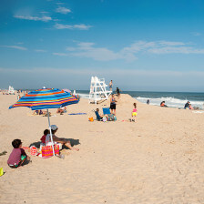 Enjoying a Montauk beach on Long Island, New York