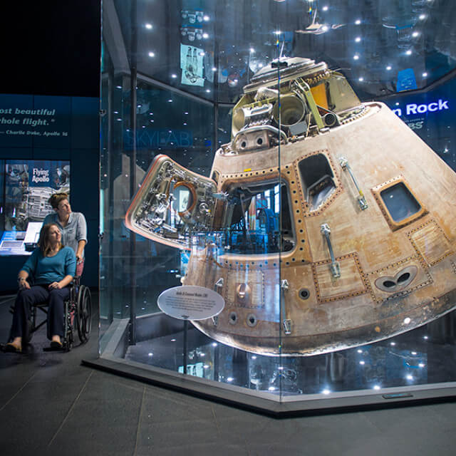 Looking at the lunar module at the U.S. Space & Rocket Center in Huntsville, Alabama