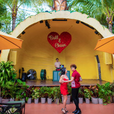 Dancing amid Florida flora at Ball & Chain in Miami