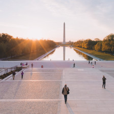Strolling along the National Mall in Washington, D.C.