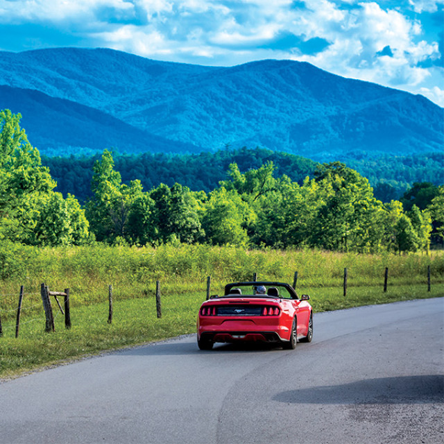 Driving the Cades Cove Loop through Tennessee's Great Smoky Mountains National Park
