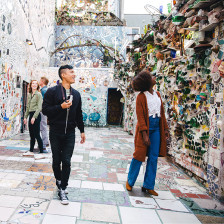 Artsy scenes at Philadelphia's Magic Gardens in Pennsylvania
