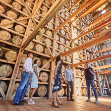 Touring the rickhouse at Lux Row Distillers in Bardstown, Kentucky