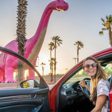 Taking a road trip to the Cabazon Dinosaurs near Palm Springs, California