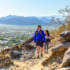 Hiking rock-lined trails in Greater Palm Springs and Indian Canyons, California